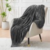 LINENOVA Fleece Throw Blanket for Couch, Sofa, Bed, Soft Lightweight