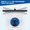 Hibbent Thickness Metal Rain Shower Head, 10 Inch High Pressure