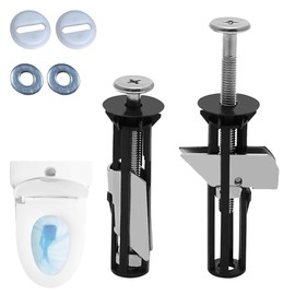 2 Sets Toilet Seat Bolts and Screws Universal Toilet Seat Replacement Parts Kit Heavy Duty Toilet Seat Fastener Bolt Kit Top Hinge Fixings for Toilet Seats Installation Mantiance