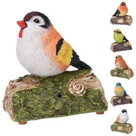 GEEZY Motion Activated Singing Bird Ornament – Chirping Sound, Lightweight & Weather Resistant – Great for Living Room, Side Table, Garden or Balcony – Gift for Mothers, Fathers & Bird Lovers