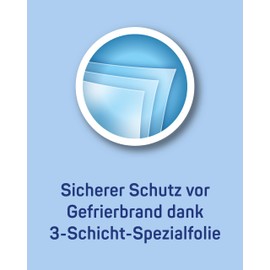 Toppits Freezer Bags with Stand Base – 2 x 75 Pieces – Tear-Resistant, Reusable, Transparent – Capacity 3 Litres