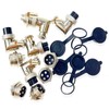 Lsgoodcare 5Pcs GX16 Elbow Aviation Plug Socket Female 90 Degree