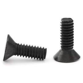 Black Oxide Stainless Steel Flat Head Socket Cap Screws 1/4"-20 x 3/4" Qty 100
