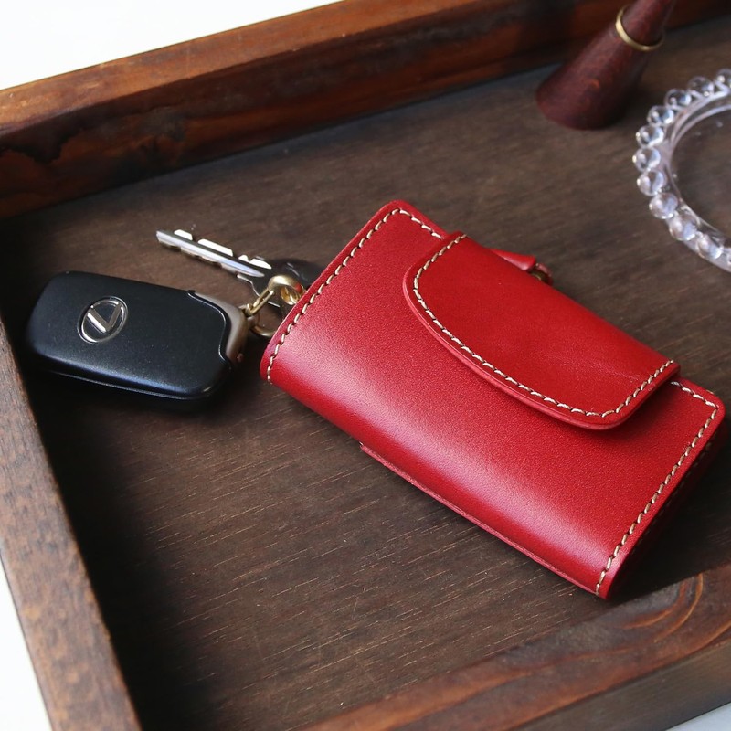 PORCO ROSSO All-in-One 4 Key Case, Original Tochigi Leather, Made