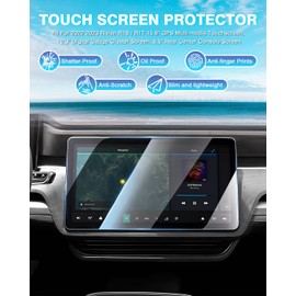 [Upgrade] 3 Pack Screen Protector for Rivian R1T R1S 2022 2023 2024 2025 2026 15.6'' Navigation, 12.3'' Digital, 6.5'' Rear Console Touch Screen for Touchscreen Tempered Glass Ultra Clear Car Radio Screen Protector Rivian Accessories