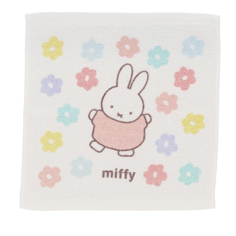 Marushin 5825006500 Miffy Happy Flower Days Hand Towel Set of