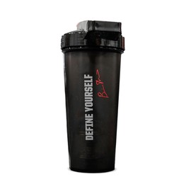 Undefined Nutrition Define Yourself Protein Shaker Bottle – 28 oz Shaker (800 ml) by Brian Shaw - Gym Cup with Superior Mixing and ActionRod Technology - Lightweight, Portable and Easy to Carry