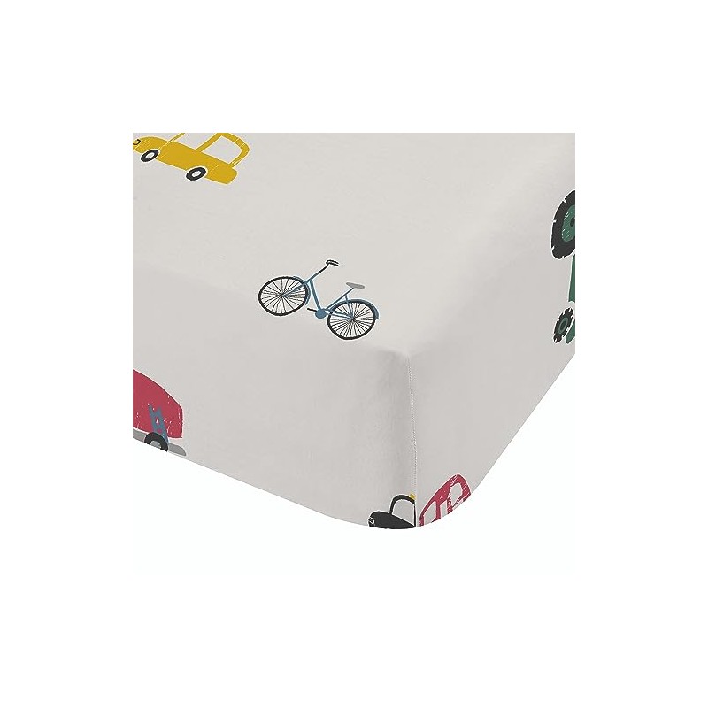 Bianca Transport Cotton Junior Fitted Sheet White