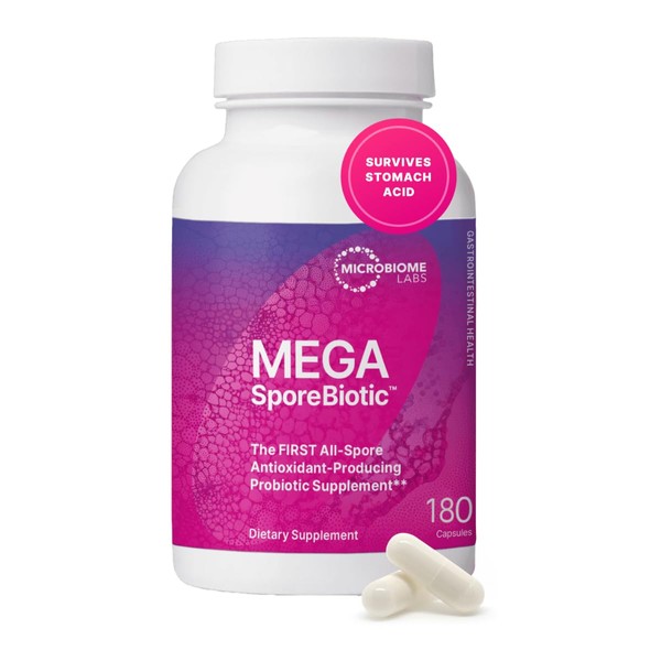 Microbiome Labs MegaSporeBiotic Probiotics for Women & Men - Spore