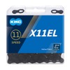 KMC Bicycle Chain, X11EL Blacktech, 1/2 Inch x 11/128 Inch,