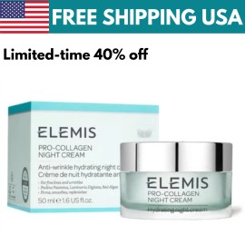 Elemis Pro-Collagen Anti-Wrinkle Night Cream - 1.6 fl oz 50 mL NEW In Box us.