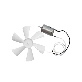 6 inches RV Vent Fan Blade Replacement 1PCS with 12V D-Shaft RV Vent Motor 1PCS, Compatible with Heng's, Elixir, Ventline, Jensen RV