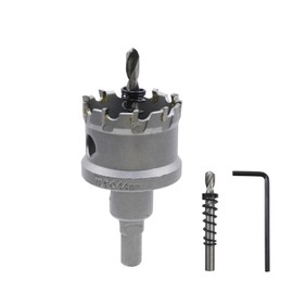 Rannb 1-3/4"/44mm Carbide Tipped Hole Saw Metal Steel Hole Saw for Cutting Iron and Wood
