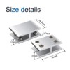 INCREWAY 4pcs Glass Clamp, Adjustable Double Side Aluminum Alloy Glass