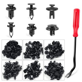 Universal 120 Pcs Car Rivets 6 Types Bumper Clips Push in Push Rivets Car Clips Trim Clips Plastic Rivets