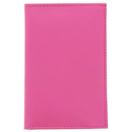 ...KARL LOVEN Wallet Grey Card Leather Car Paper Pouch Driving License ID Insurance, Pink 4 Flaps, Transport card holder