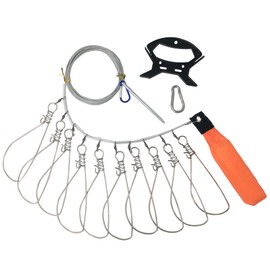 Orurdo QB500019b01n0 Stringer with Float (10 Hooks, 32.8 ft (10 m), Silver