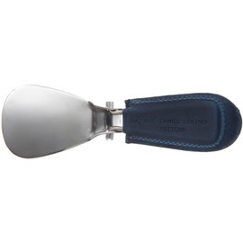 [コロンブス] 靴ベラ メタルシューホーンC ブルー オープン時:約14.7cm