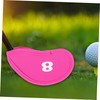 Kisangel 10Pcs Professional Golf Club Head Covers Portable Anti-Scratch Iron