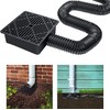 Catch Basin Drain Kit,Downspout Extension Kit,Gutter Downspout Extensions Set Flexible