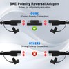 SCCKE 4.9FT 14AWG Battery Alligator Crocodile Clip to SAE Connector