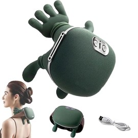 Massager, 4D Bionic Heat Massager, Shoulder Massager for Neck and Shoulders with Heating, 3 Speed Levels, 2 Heat Settings (40°C/45°C), USB, for Home/Relieve Tiredness (B)