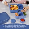 Caperci 2 Pack Salad Container for Lunch - 62 oz