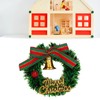 10Pcs Dollhouse Christmas Wreath Exquisite Colors Cute Life Scenes Miniature