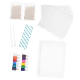 jojofuny DIY Water Marbling Dropping Bottle Watercolor Pigment Kit Vibrant Colors Each for Childrens Art Projects and Creative Expression