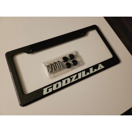 Godzilla GTR (Glowing) Godzilla GTR 100% Carbon Fiber License Plate Frame Premium