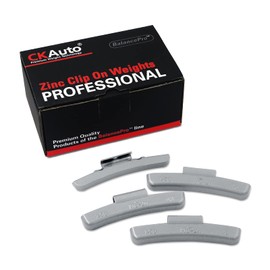 CKAuto MC-Series Zinc Clip on Wheel Weights, 1.5oz, Coated, 25 Pcs/Box