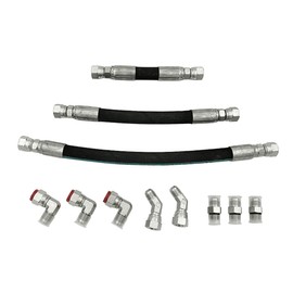 Lizixny High Pressure Oil Pump Hoses Lines & Crossover Fittings Kit, HPOP Hoses Lines Kit Replacement Compatible with 1994-1997 OBS Ford 7.3L Engines