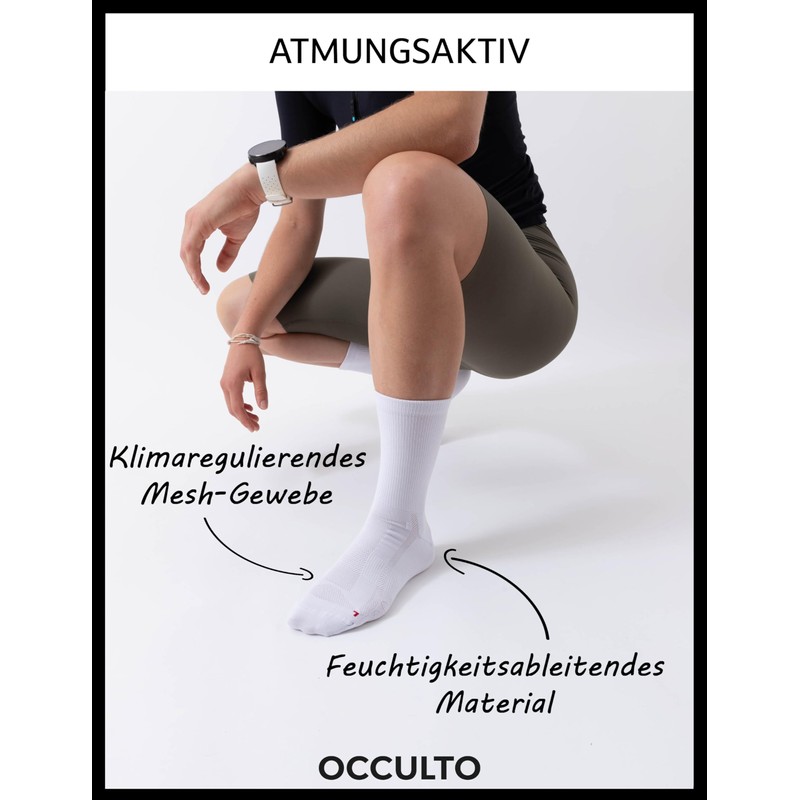Occulto Men's & Women's Road Cycling Socks Pack of 2