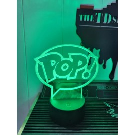 Funko Pops POP  led lamp will display 8 different colors with remote control ( show it off)