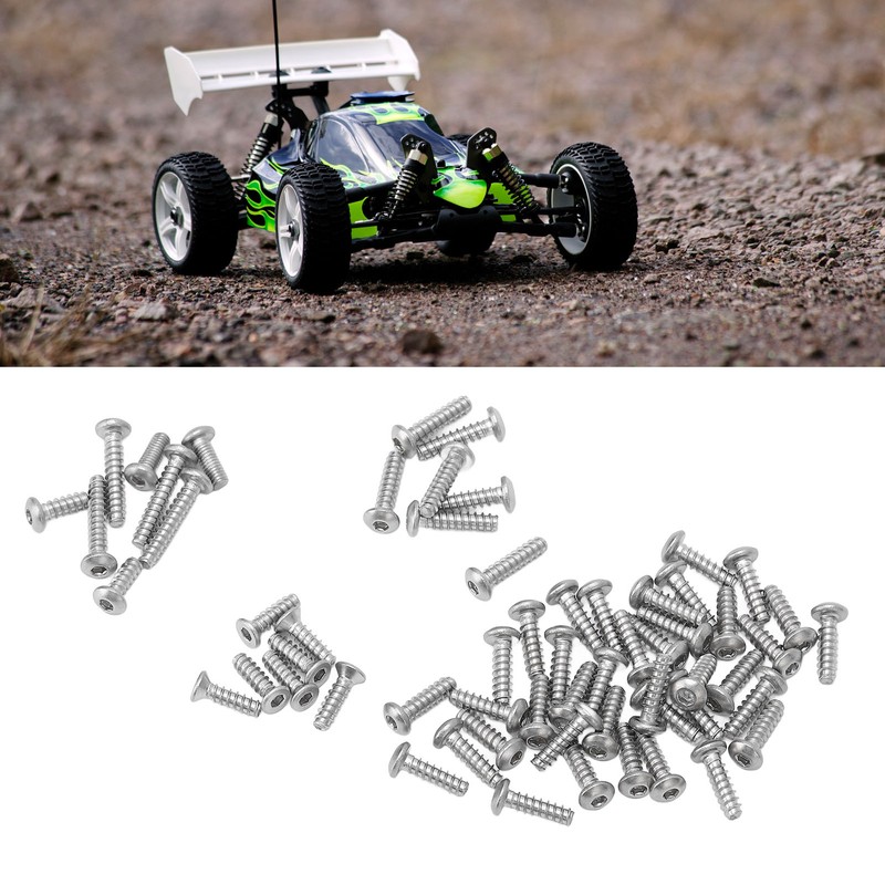 RC Screw Kit Stainless Steel Half Round Head Countersunk Head