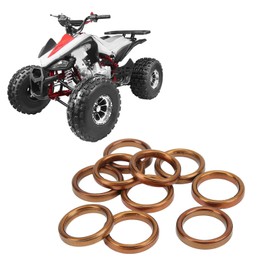 Exhaust Crush Gasket, Wearproof Exhaust Port Gaskets Heat Resistant Rustproof for 50cc 150cc Pit Dirt Bike ATV