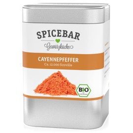 Spicebar Cayenne Pepper, Approx. 12,000 Scoville, Ground, Organic (1 x 80g)