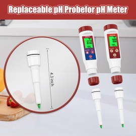 pH Meter Replacement Probe for Food,Multifunctional Digital pH Meter Probe for Food,pH Meter Probe Spear Sensor Technology, which is Ideal for Testing Solid, semi-Solid and Liquid Sample.
