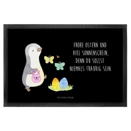 Mr. & Mrs. Panda 50 x 75 cm Doormat Penguin Eggs Looking for Easter Gifts, Easter Decoration, Gift, Gifts for Easter, Door Mats Online, Door Scraper