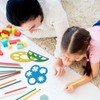 16 Pcs Geometric Shapes Stencils for Kids-Geometric Drawings Templates, Reusable