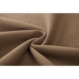 VEIISAR Men's Heavy Weight Crew Neck 100 Cotton Pique Thick T-Shirt（T65ZD Coffee L）