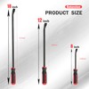 TOOLEAGUE Utility 3Pcs Pry Bar Set,8",12",18"Mechanic Hand Tools with Thicker