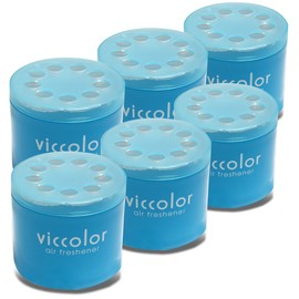 Auto Dynasty Viccolor Japanese Fresh Perfume Japanese Air Freshener, Clear Squash Scented, Pack of 6