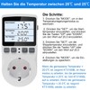 KETOTEK Digital Temperature Controller Thermostat Socket 230 V with 3