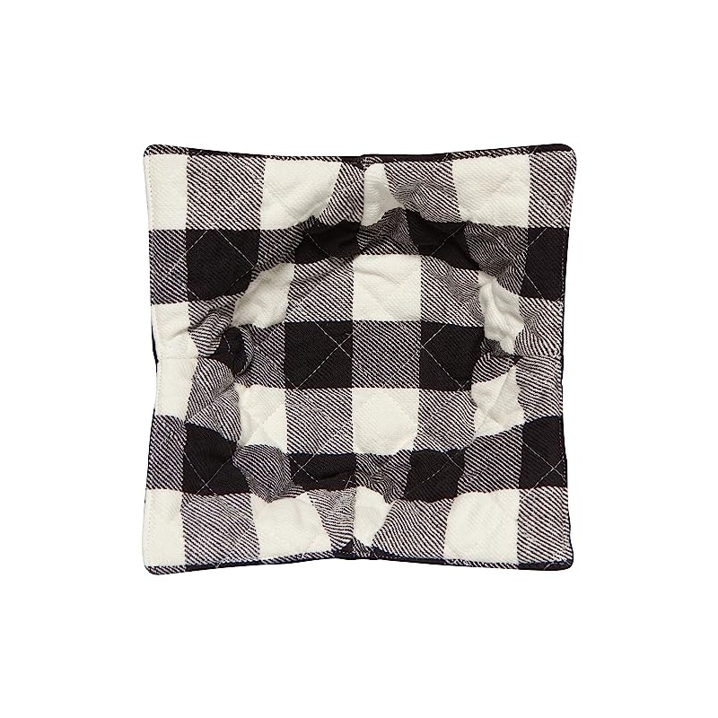 Now Designs Quilted Bowl Cozy, Black Buffalo Check W9 x