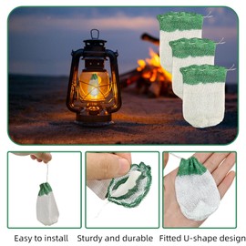 10 Pack U-Shaped Lantern Mantles,Propane Lantern Mantle,Upgrade Camping Lamp Mantle,Gas Lamp Mantles Perfect for Outdoor Camping Fueled Lighting