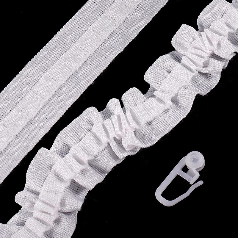 Curtain Tape Curtain Accessory Reusable Curtain Ruffle Tape Curtain Drawstring
