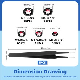 Glarks 326pcs 65Mn-Steel Internal Tooth Star Lock Washers Assortment Kit M2 M2.5 M3 M4 M5 Quick Speed Locking Washers Push on Locking Washers