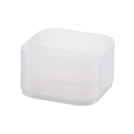 SANKA NIB-NSCL Nano Inbox Nano Storage Box, Small Items, Color: Clear, (W x D x H): 4.8 x 4.8 x 2.8 inches (12.1 x 12.1 x 7 cm), Made