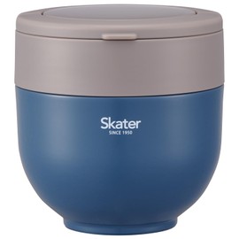 Skater LDNO8AG Thermal Insulated Lunch Jar, 28.7 fl oz (800 ml), With Folding Handle, Antibacterial, Ash Blue